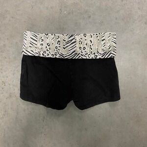 pink foldovers bedazzled victoria secret size S zebra print good condition